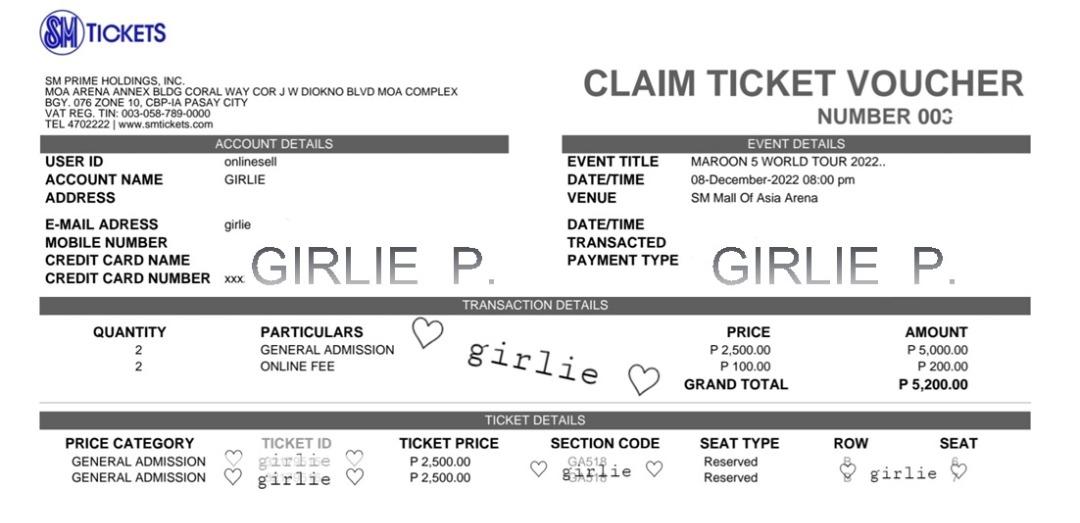 MAROON 5 WORLD TOUR 2022 "Live in Manila, Philippines" at SM Mall Of