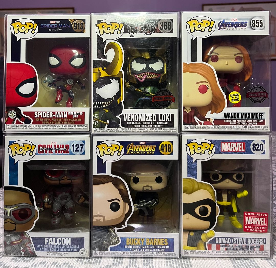 Marvel Funko Pops, Hobbies & Toys, Toys & Games on Carousell