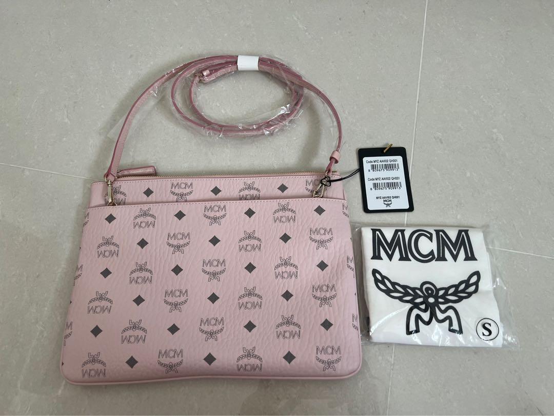 Mcm pink clearance crossbody bag