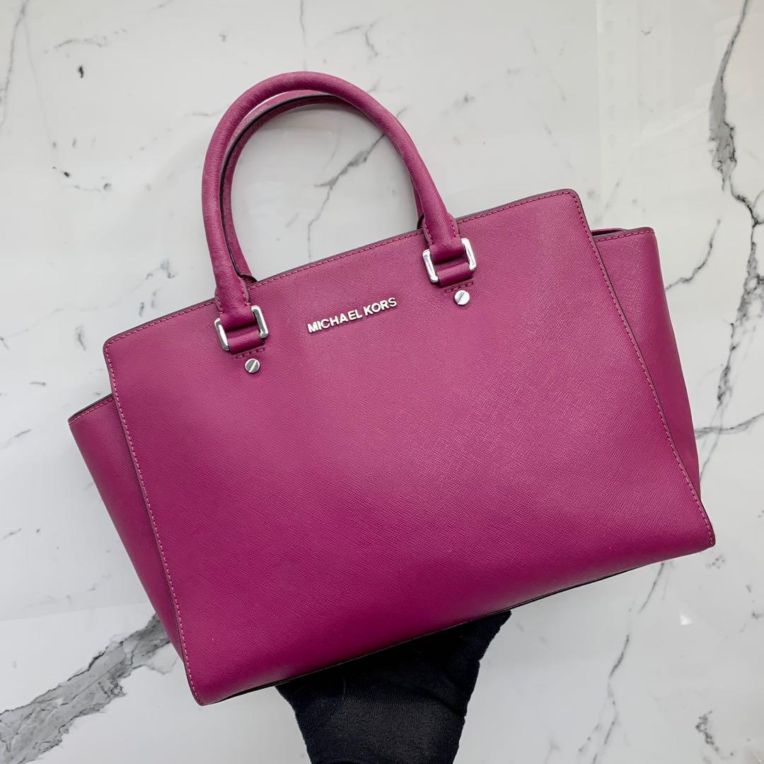 Michael Kors Fuchsia Pink Handbag, Women's Fashion, Bags & Wallets, Tote  Bags on Carousell