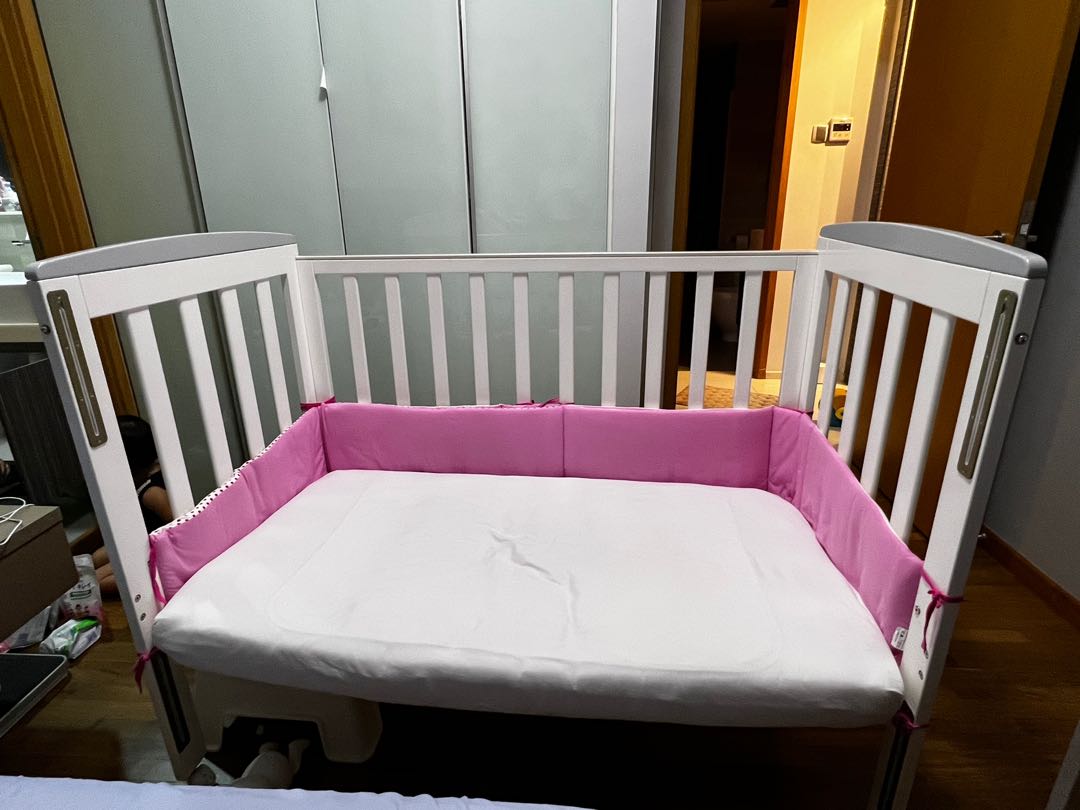 Mothercare cots (2 adjustable height and removable gate), Babies & Kids