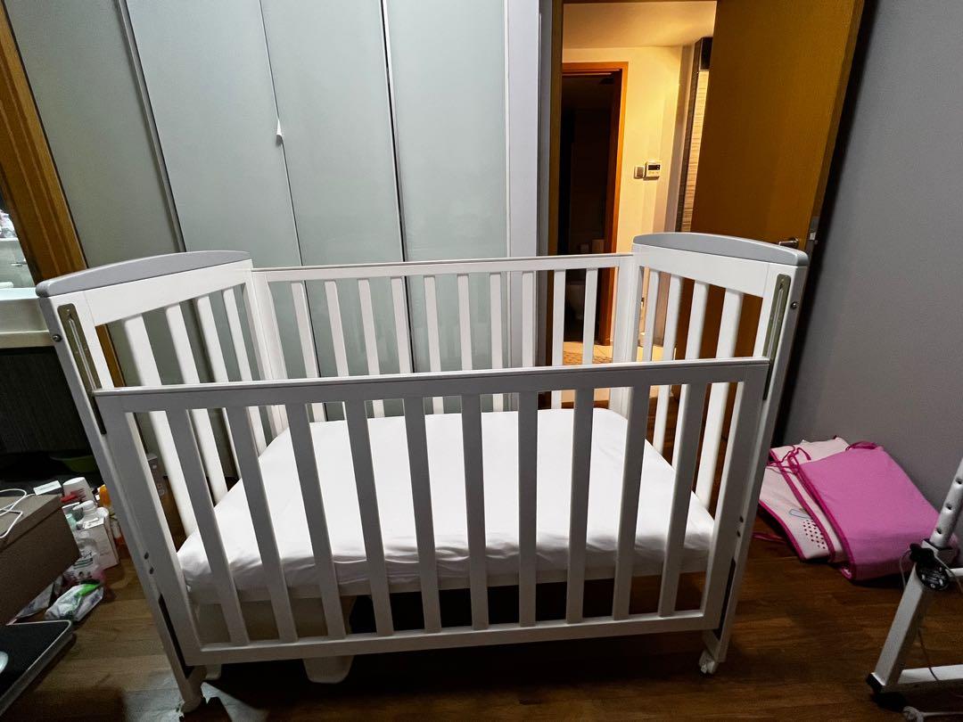 Mothercare cots (2 adjustable height and removable gate), Babies & Kids