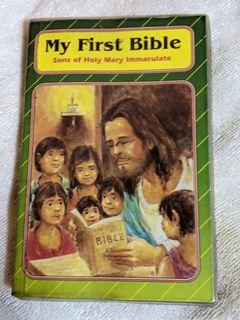 My first bible - Catholic Christian Religious Prayer Book pamplet booklet bible guide - god jesus christ  mary heaven salvation peace gift present read readable