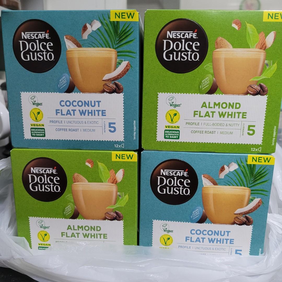 Nescafe Dolce Gusto Vegan Flat White Coconut Almond Food