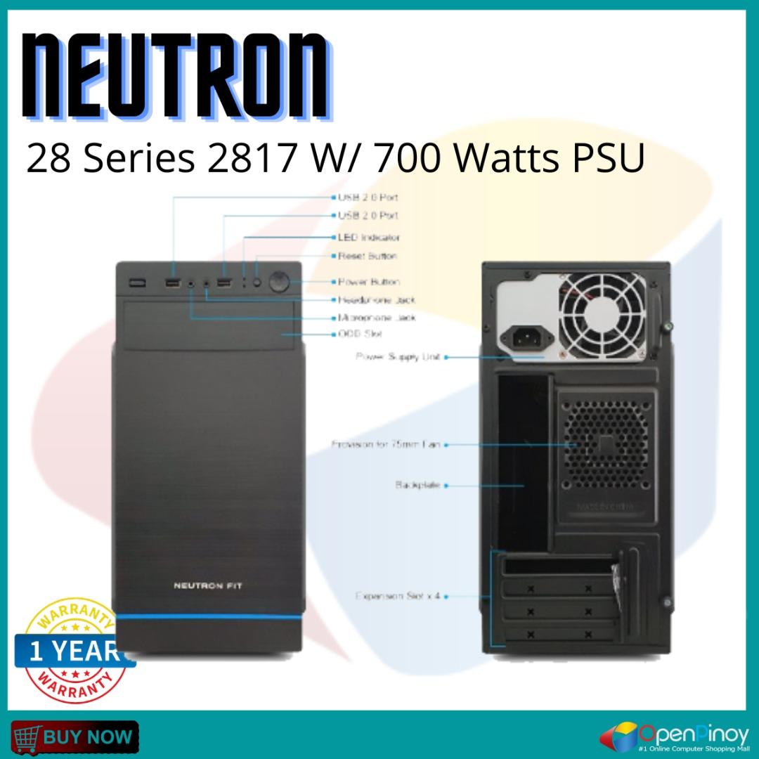 NEUTRON 28 Series 2817B with 700Watts PSU PC CASE, Computers & Tech ...