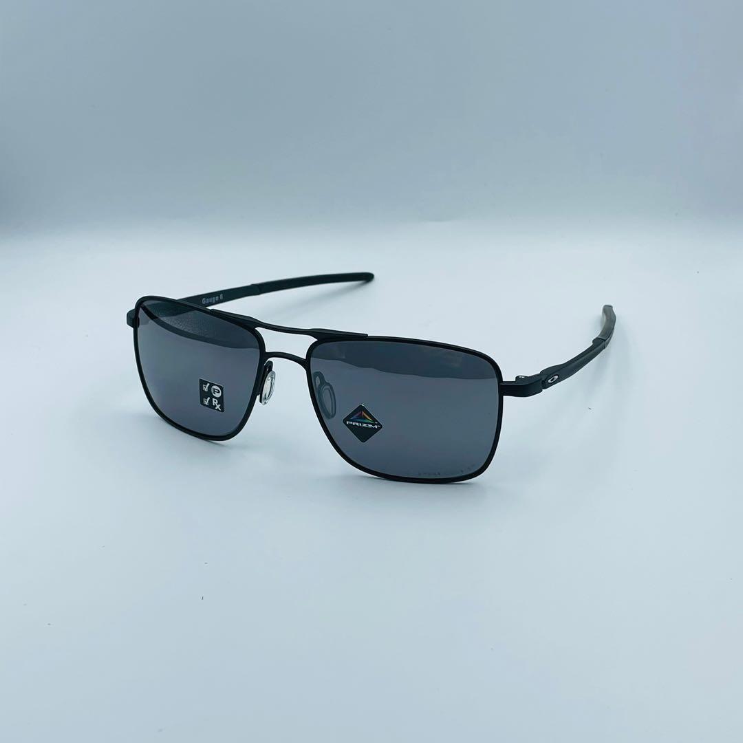 Oakley Gauge 6 Titanium Satin Black Polarized Prizm Black Men s