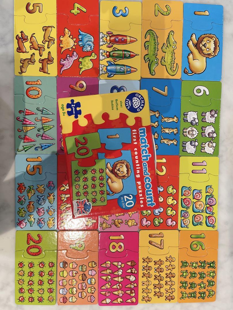 Orchard Toys - Match and Count Puzzle, Hobbies & Toys, Toys