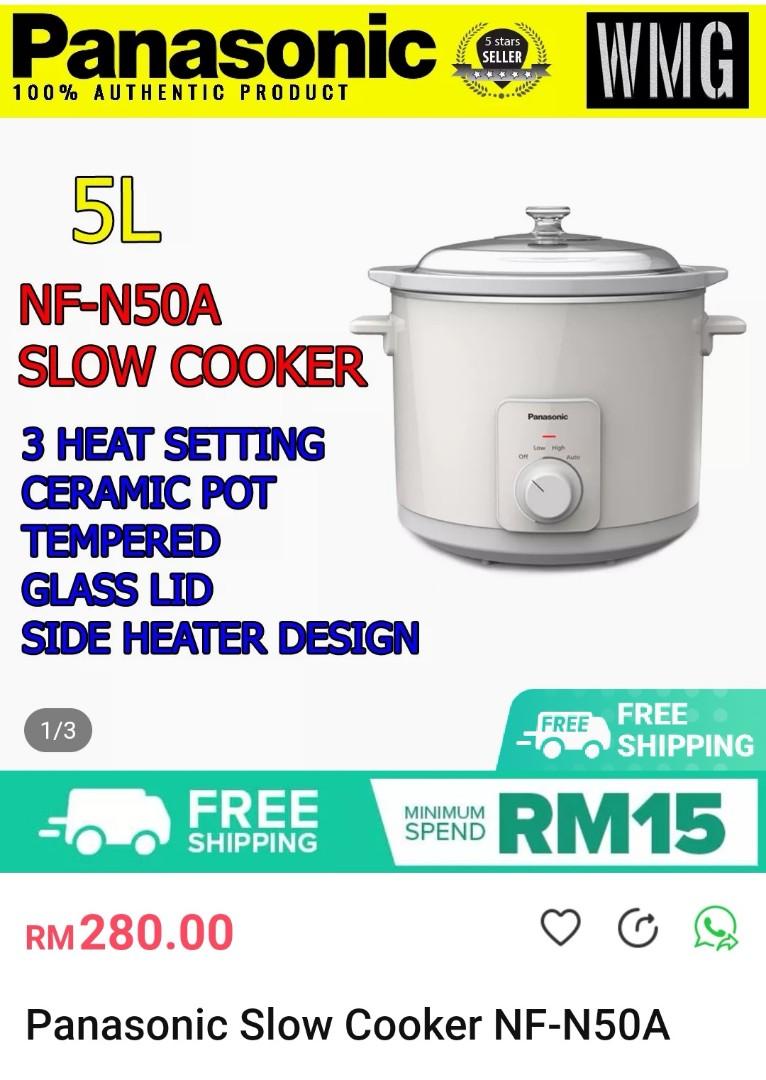 Panasonic Slow Cooker 5L, TV & Home Appliances, Kitchen Appliances