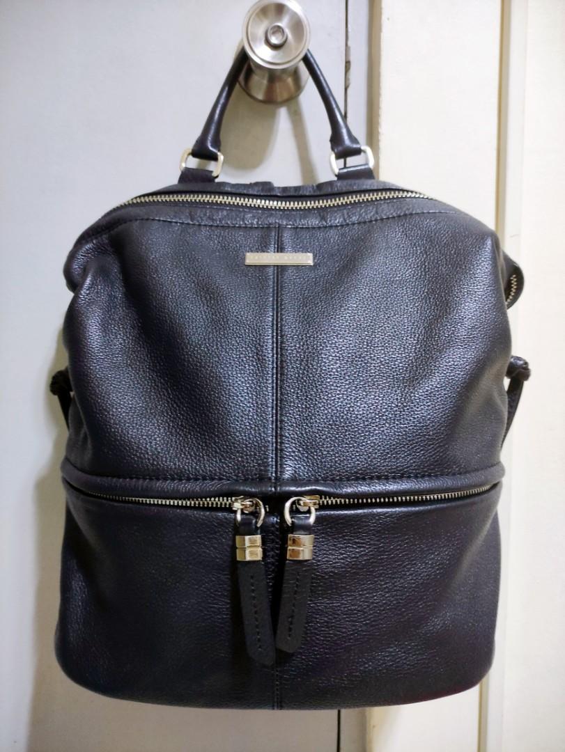 Patrice Breal Backpack Genuine Leather with Free Sling Bag, Women's ...
