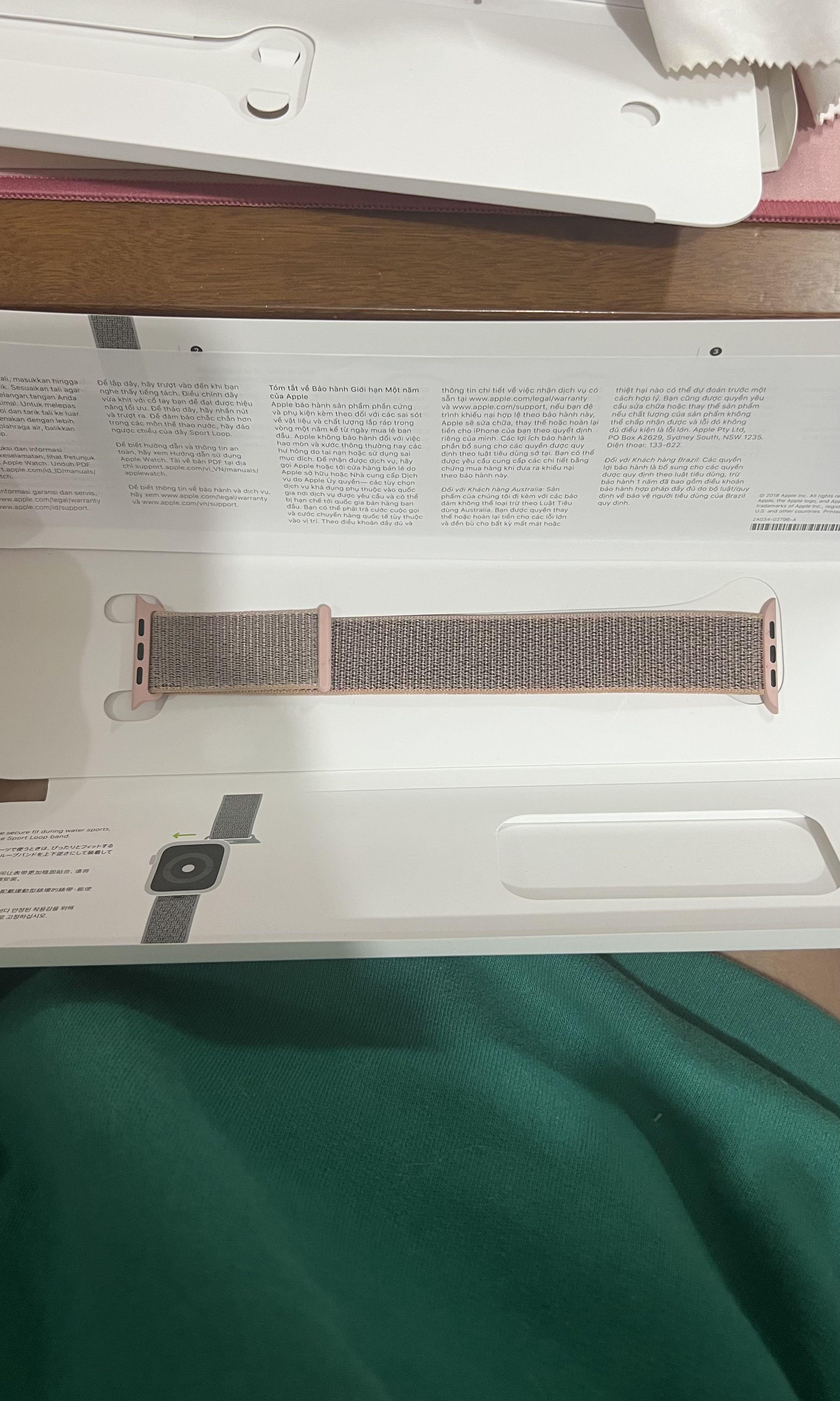 Pink sand 2025 sport loop 44mm