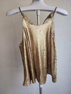 Pre-loved gold strap top