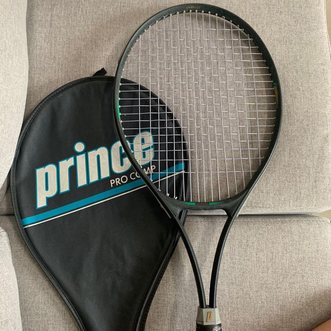 Prince Tennis Racket Pro Oversize Aerodynamic, Sports Equipment, Sports