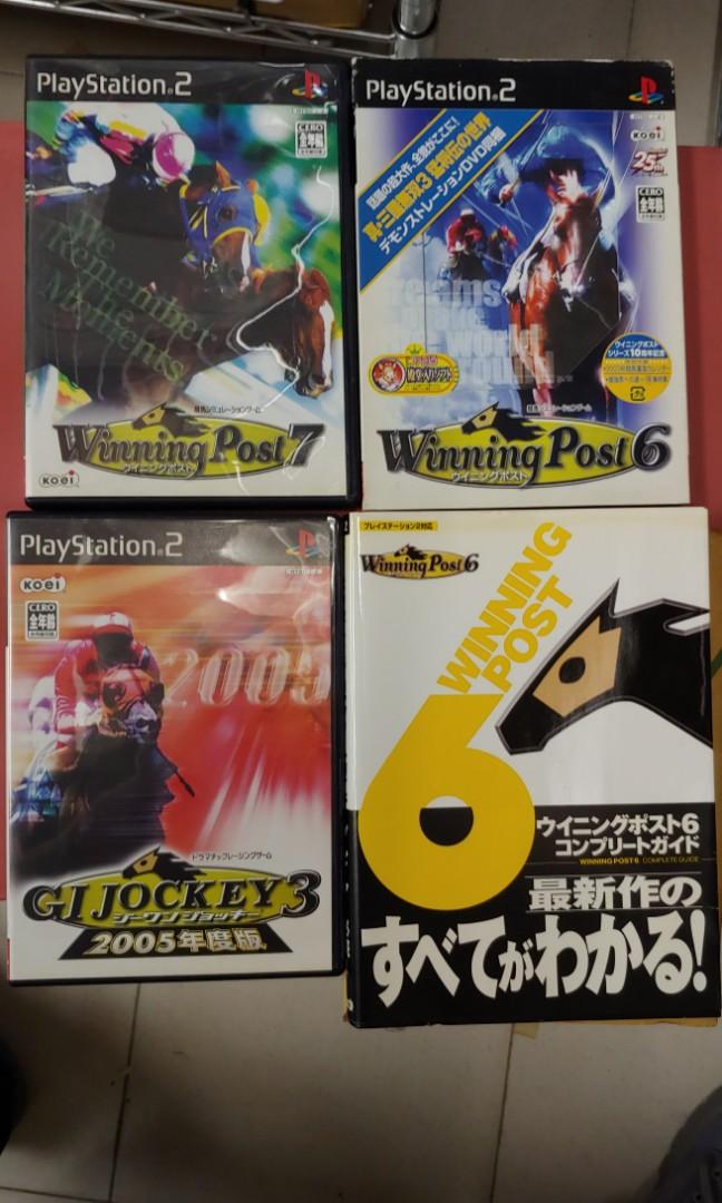 PS2 賽馬遊戲: Koei Winning Post 5 & 6 + G1 Jockey 3 2005版+ 官方