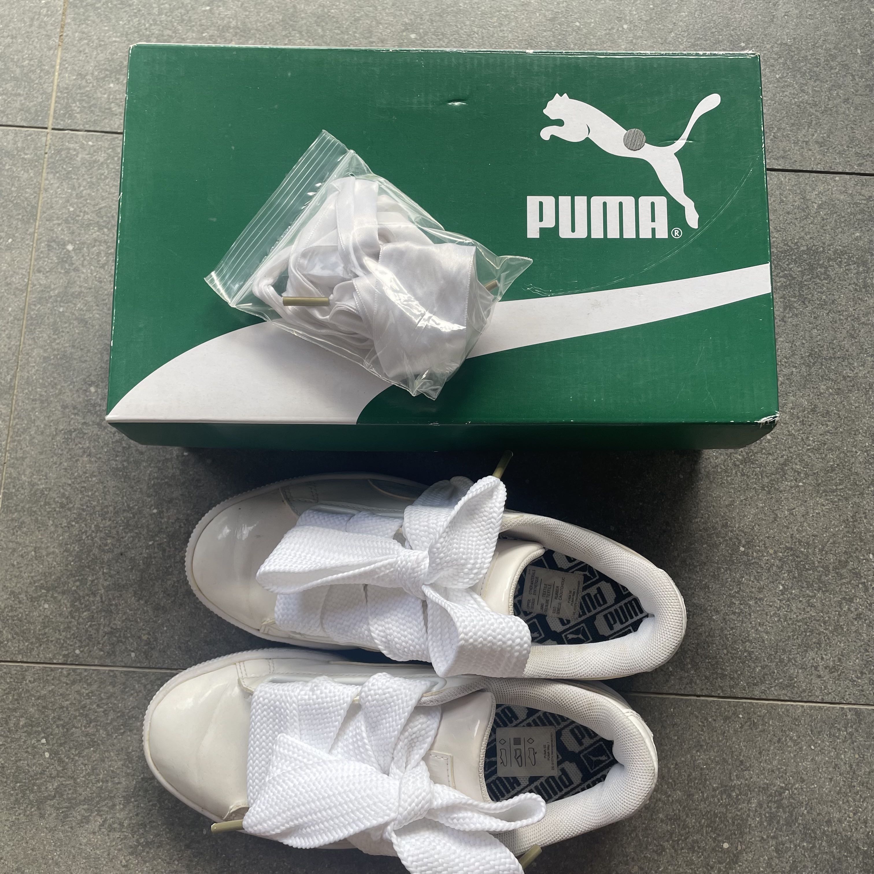 Puma basket heart deals how to tie