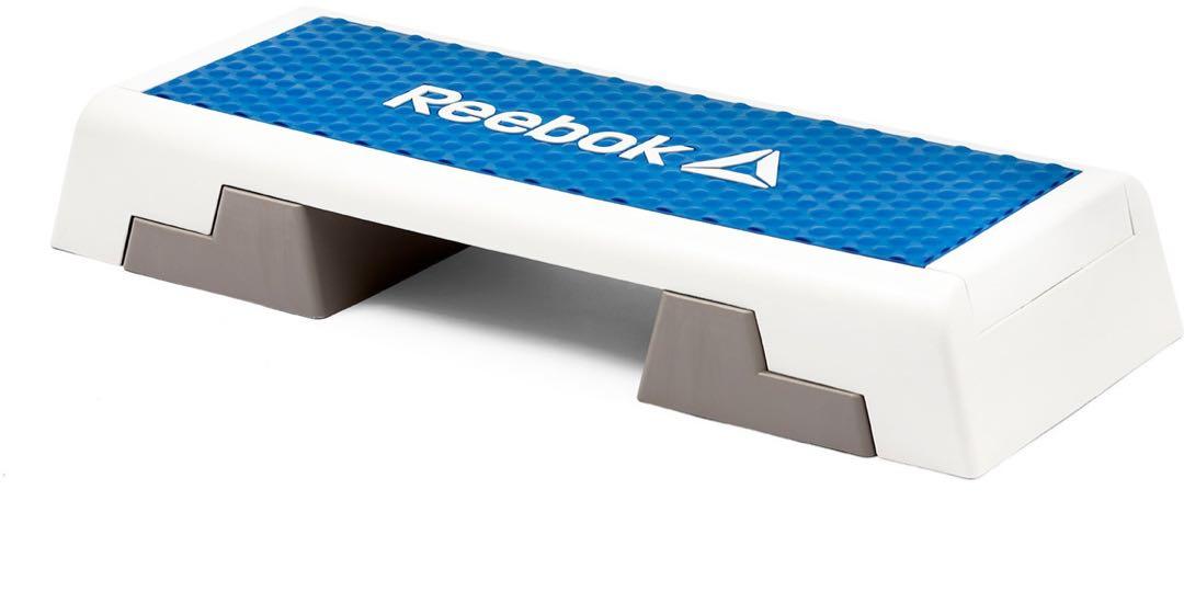 Reebok step board - Equipment, Carousell on & white/blue, Sports Stretching Fitness, & Accessories Exercise Toning
