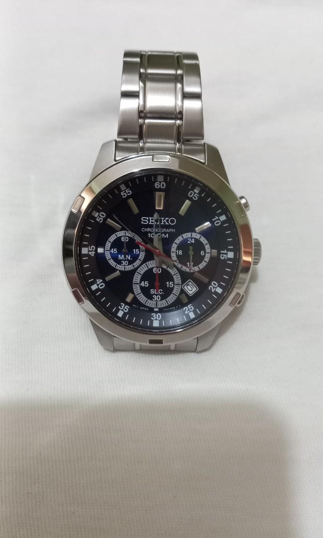 Seiko Chronograph 100m, Men's Fashion, Watches & Accessories, Watches on  Carousell