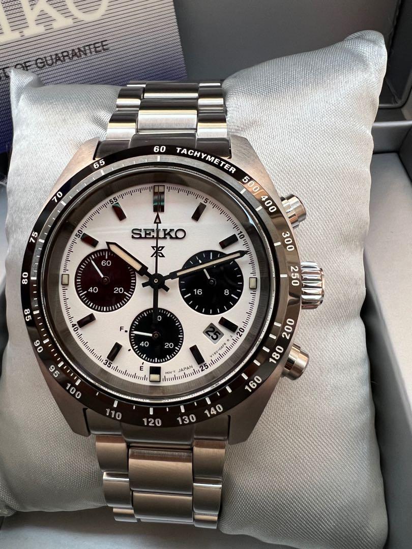 Seiko speedtimer panda ssc813 (Category: Luxury Watches) located in Makati City. Submitted by grail_luxury (Listing ID 1168726380, Image 1). Description: Seiko Prospex Speedtimer SSC813P1 SOLD OUT on ALL LOCAL DEALERS Brand New (UNWORN w/ STICKERS INTACT) RFS: EXTRA WATCH COMPLETE INCLUSION .