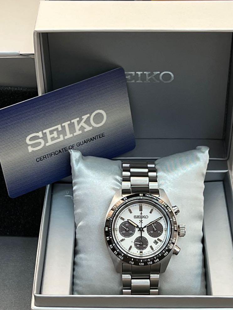 Seiko speedtimer panda ssc813 (Category: Luxury Watches) located in Makati City. Submitted by grail_luxury (Listing ID 1168726380, Image 3). Description: Seiko Prospex Speedtimer SSC813P1 SOLD OUT on ALL LOCAL DEALERS Brand New (UNWORN w/ STICKERS INTACT) RFS: EXTRA WATCH COMPLETE INCLUSION .