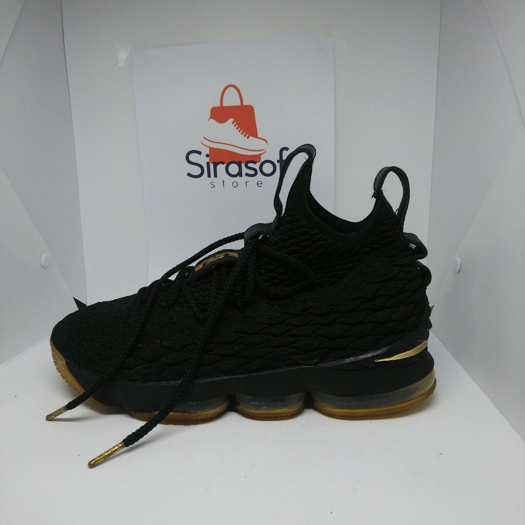 Lebron james 15 black metallic new arrivals gold