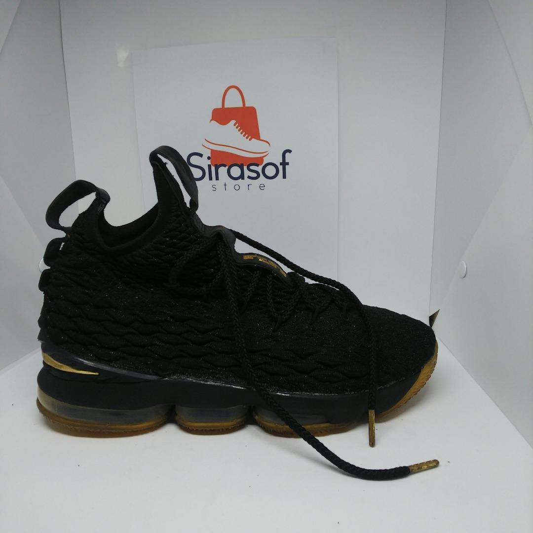 Lebron james 15 discount black metallic gold