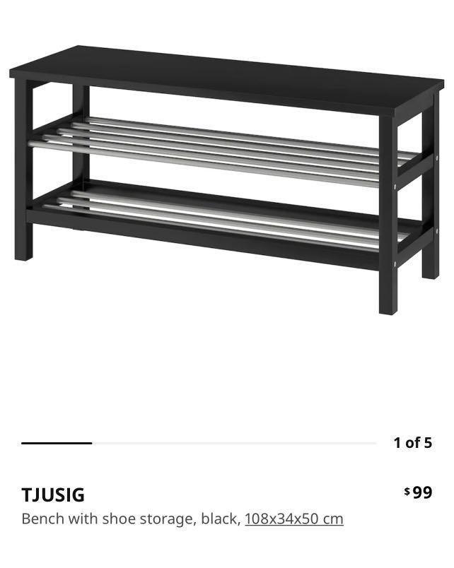 Shoe rack/bench, Furniture & Home Living, Furniture, Shelves,