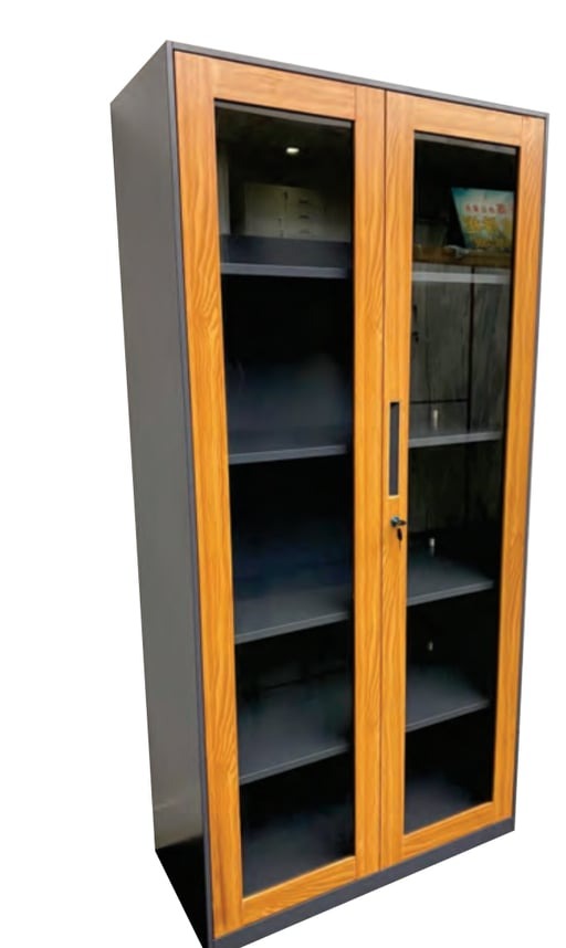 sliding door steel filing display pantry