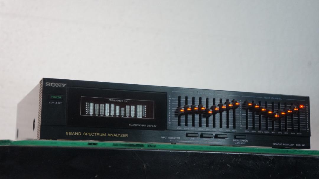 Sony SEQ910 9Band Graphic Equalizer with Spectrum Analyzer, Audio