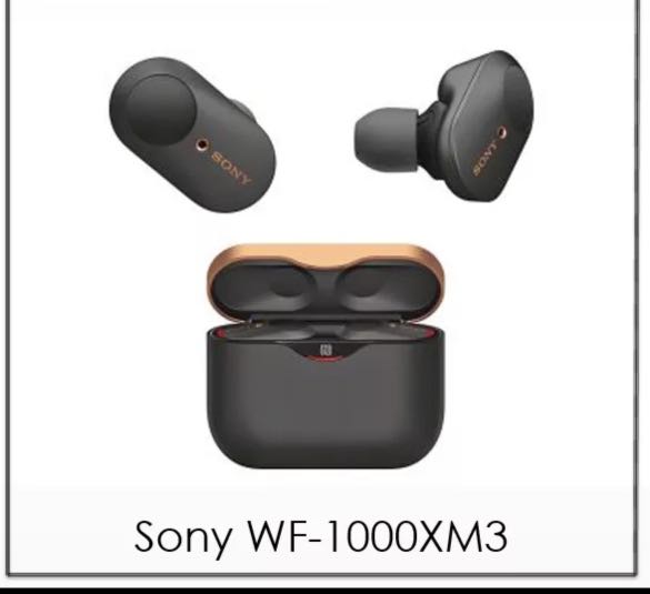 Sony WF1000XM3 earphones earbuds wireless
