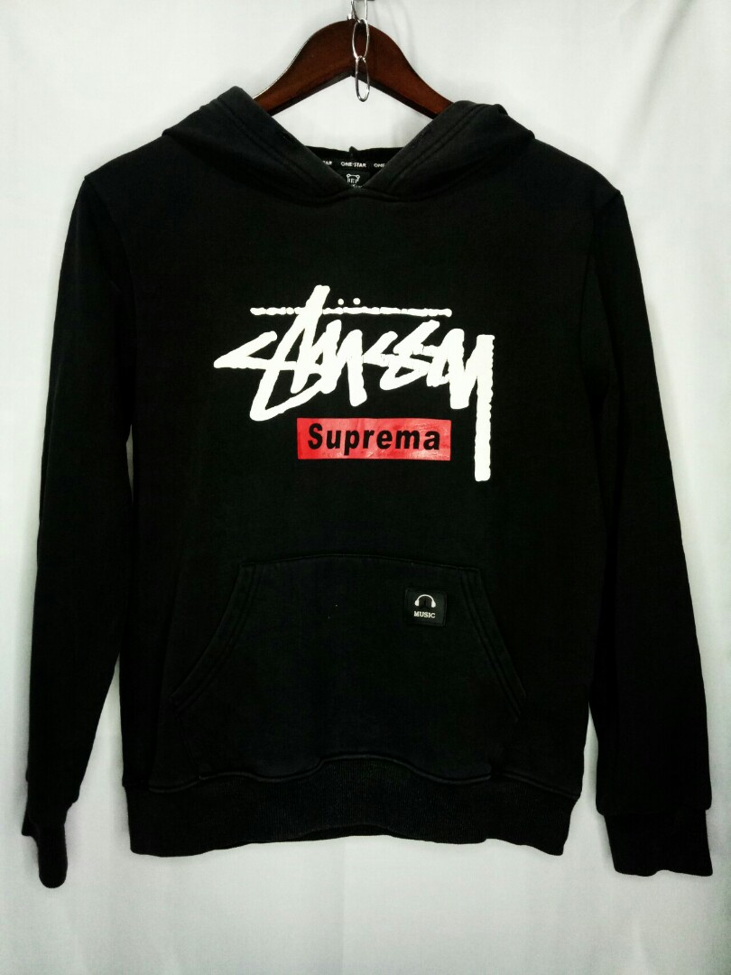 Supreme stussy hoodie cheap