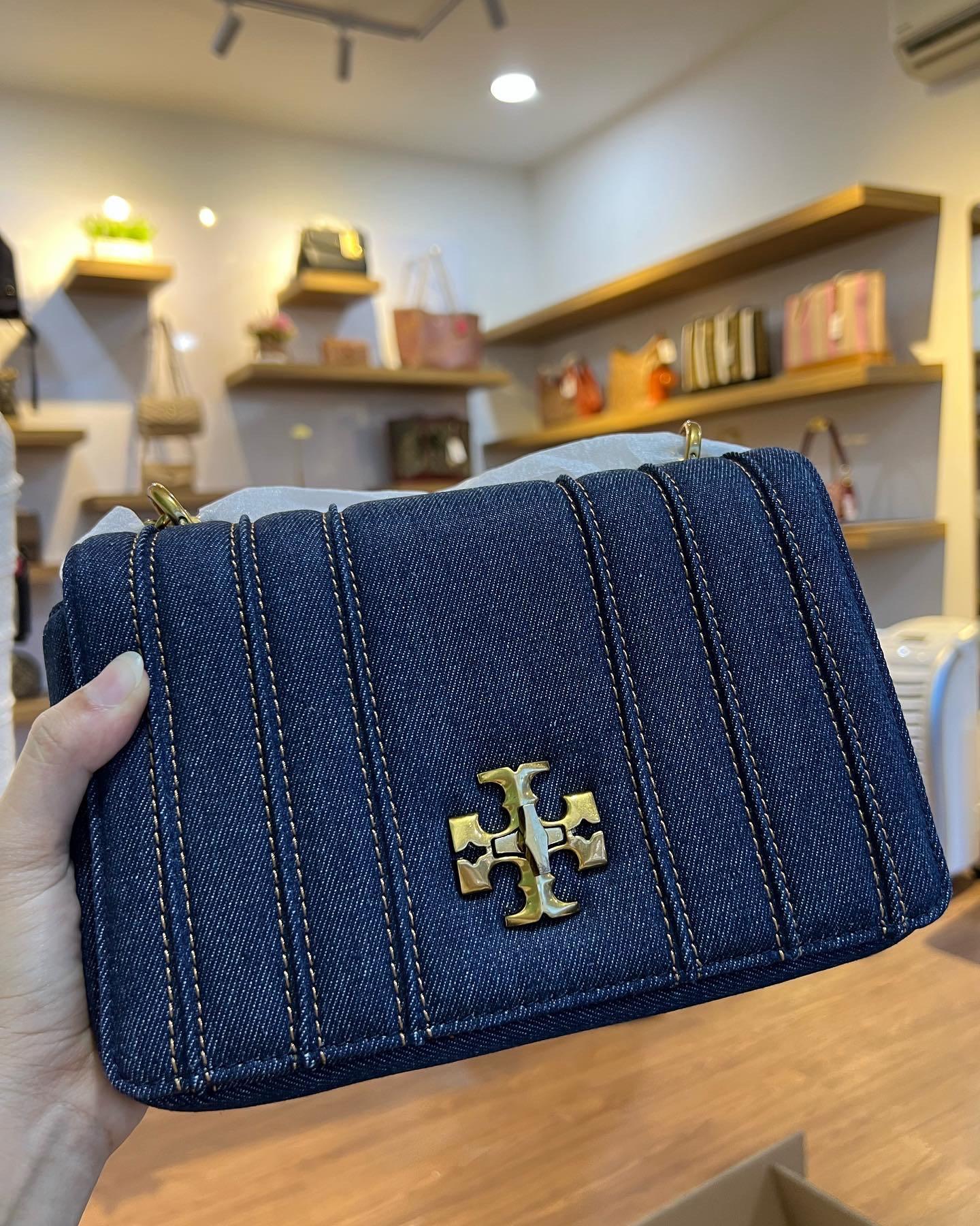 Kira Denim Chain Shoulder Bag