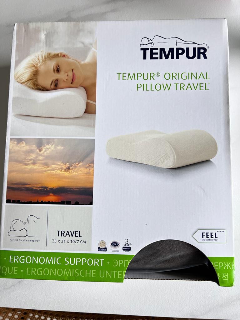 Tempur original travel pillow, Furniture & Home Living, Furniture, Bed
