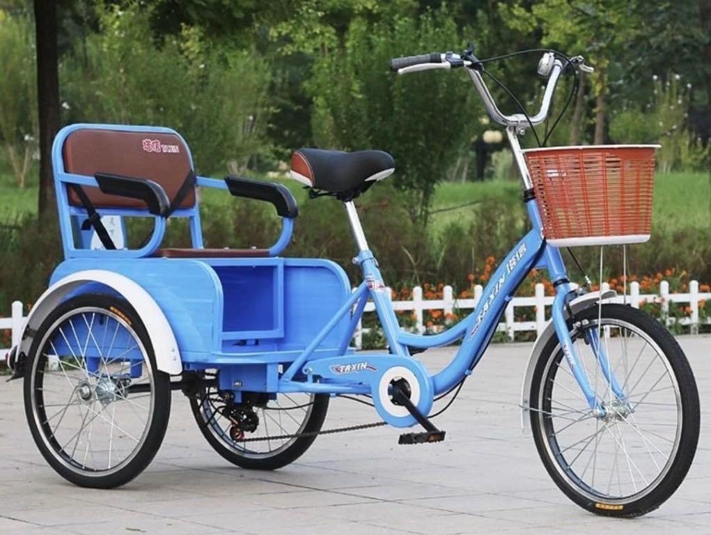 Three (3) Wheel Bicycle Cargo Tricycle Bike (Category: Bicycles) located in Manila. Submitted by sportshubb (Listing ID 1065454534, Image 3). Description: Three (3) Wheel Bicycle Cargo Tricycle Bike Recommended age: Teen to Adult Good to use as a service Frame: Ceramic Coated Height to Steering Handlebar: 100 cm Height to Seat / Saddle: 77 Bicycle Weight: 35 kgs Bicycle Length: 170 cm Width of 2 wheels at the Back: 72 cm Tire: Wanda King Size 20 