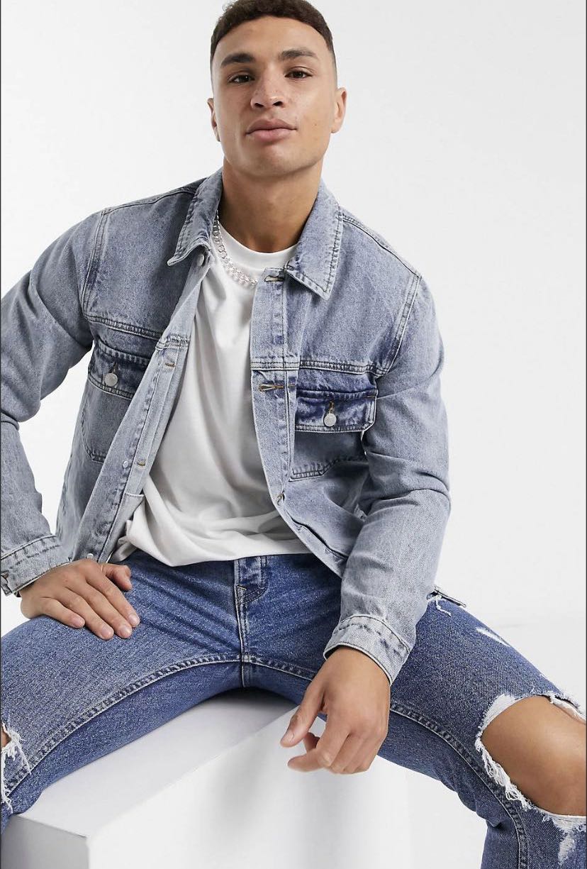 Mens jacket topman clearance