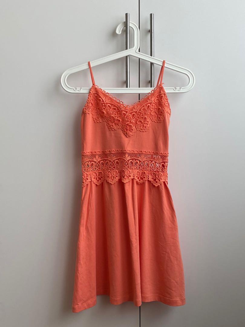Topshop coral dress store