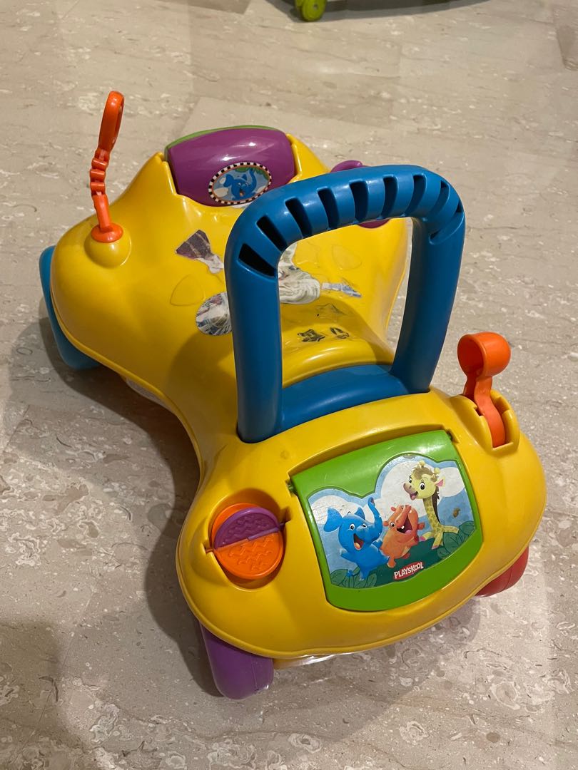 Toy car pusher for toddler, Babies & Kids, Infant Playtime on Carousell