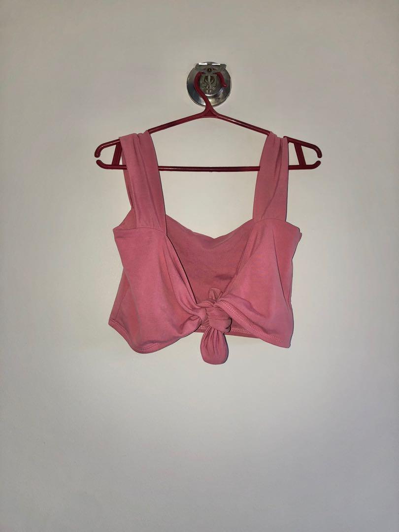 Two-way tie cropped top (Category: Others Tops) located in Manila. Submitted by kmixed (Listing ID 1178429656, Image 2). Description: For Small to Medium frames. Can be worn two ways (please see photos). RFS: Decluttering Delivery via Lalamove/Grab, fee c/o buyer. Location: Mandaluyong City. Payment via Gcash or BPI.