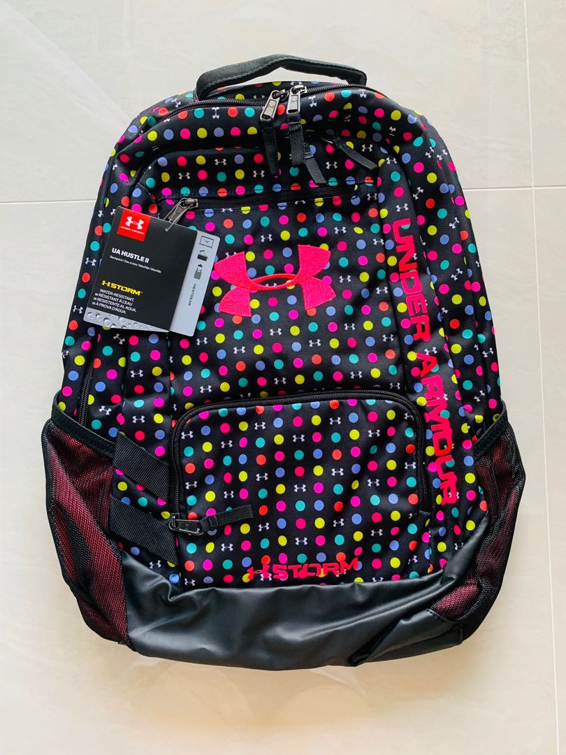 Polka dot discount under armour backpack