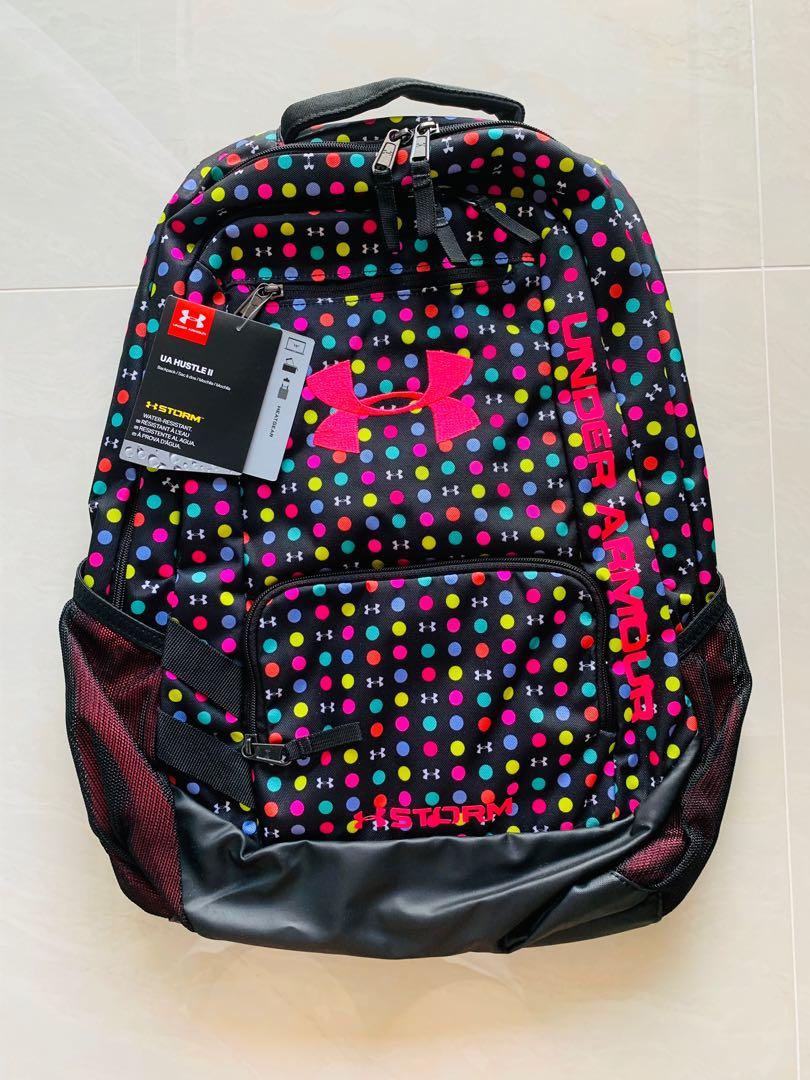 Under Armour Hustle II storm backpack, Women's Fashion, Bags & Wallets