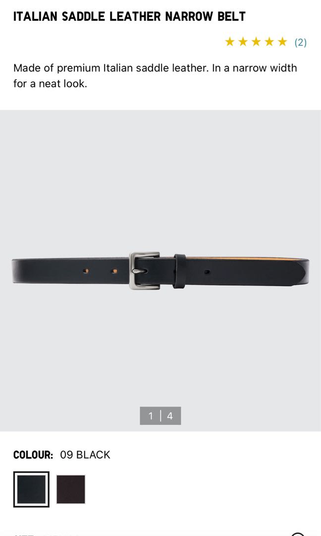 Uniqlo Black Belt, Men's Fashion, Watches & Accessories, Belts on Carousell