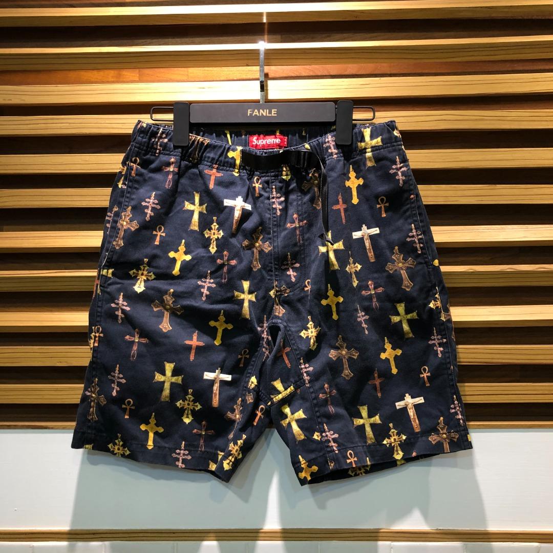 UNIQUE｜二手美品 SUPREME 13SS CROSSES BELTED SHORT 十字架短褲