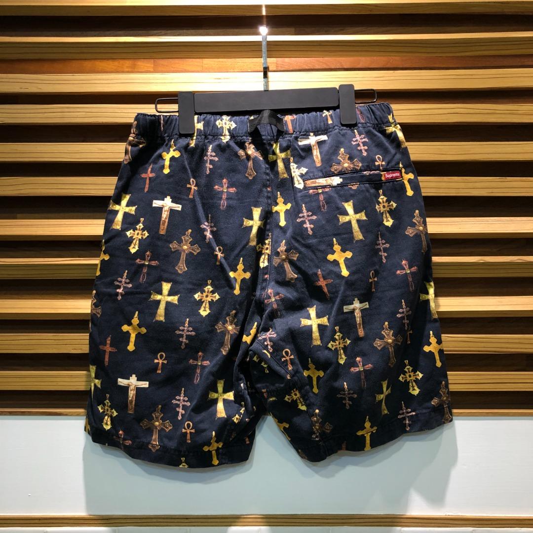 UNIQUE｜二手美品SUPREME 13SS CROSSES BELTED SHORT 十字架短褲