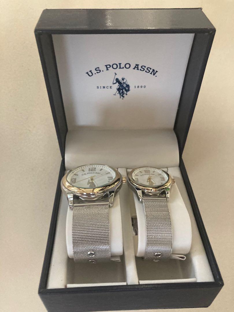US Polo Assn Couple Mesh watch Men s Fashion Watches