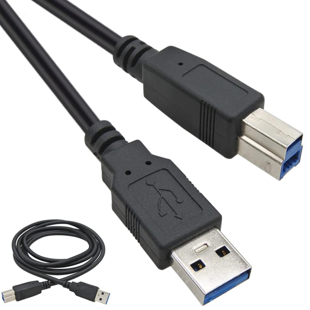 USB Printer Cable USB 3.0 Type A Male to B Male Cable 1meter, Computers