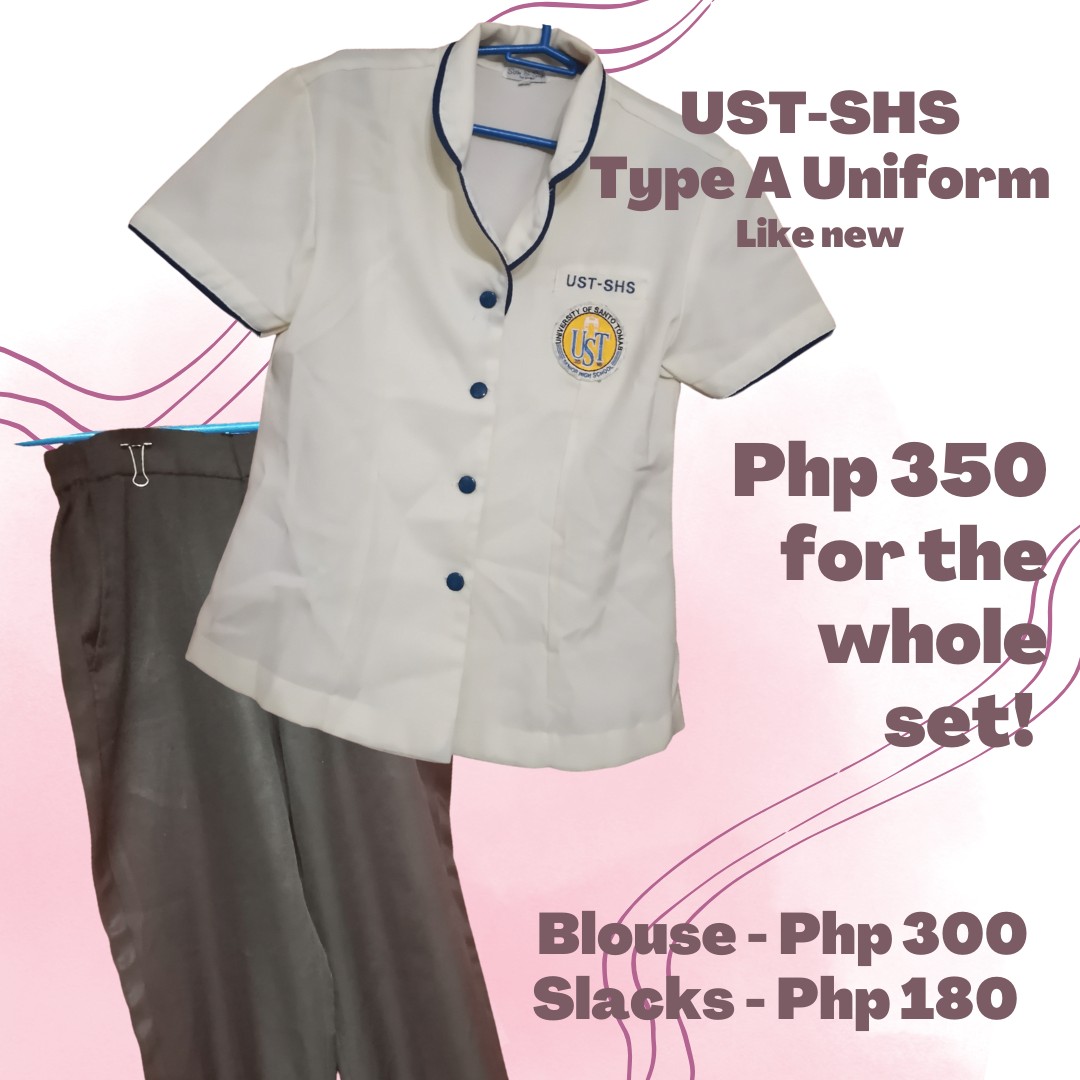 UST-SHS Type A Uniform, Women's Fashion, Tops, Blouses on Carousell