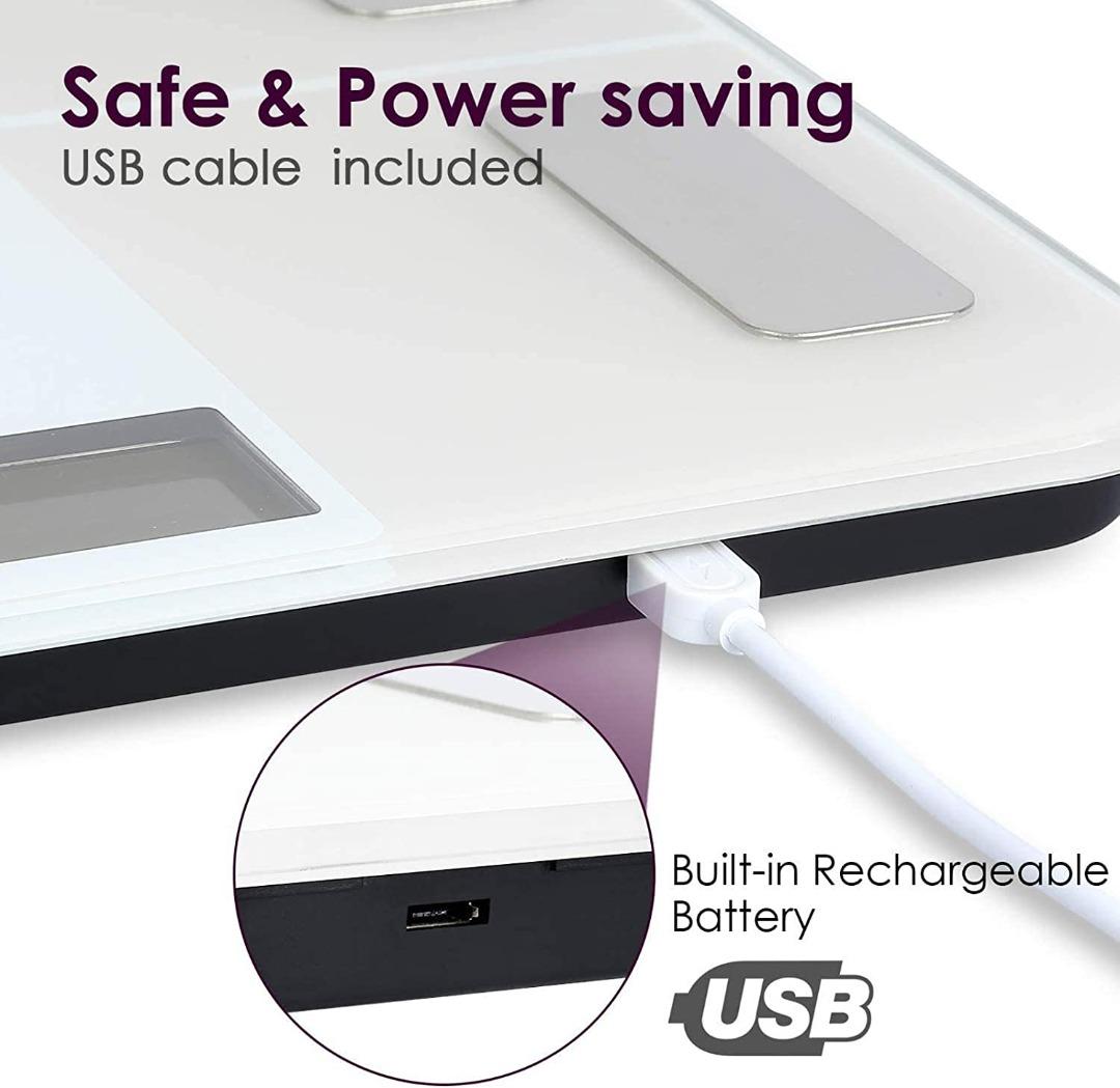"Uten Digital Bathroom Scales , Weighing Scale Builtin 3.7V