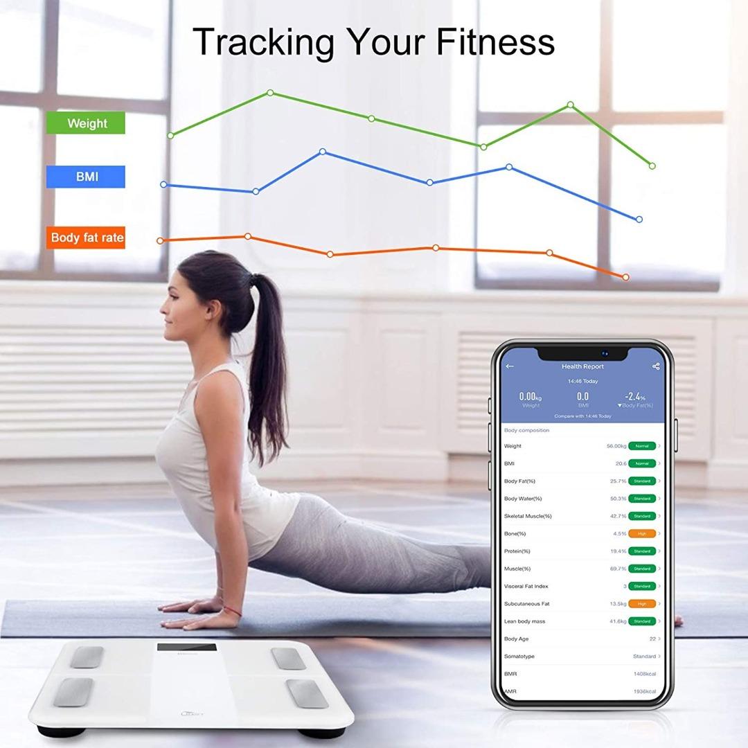 "Uten Digital Bathroom Scales , Weighing Scale Builtin 3.7V