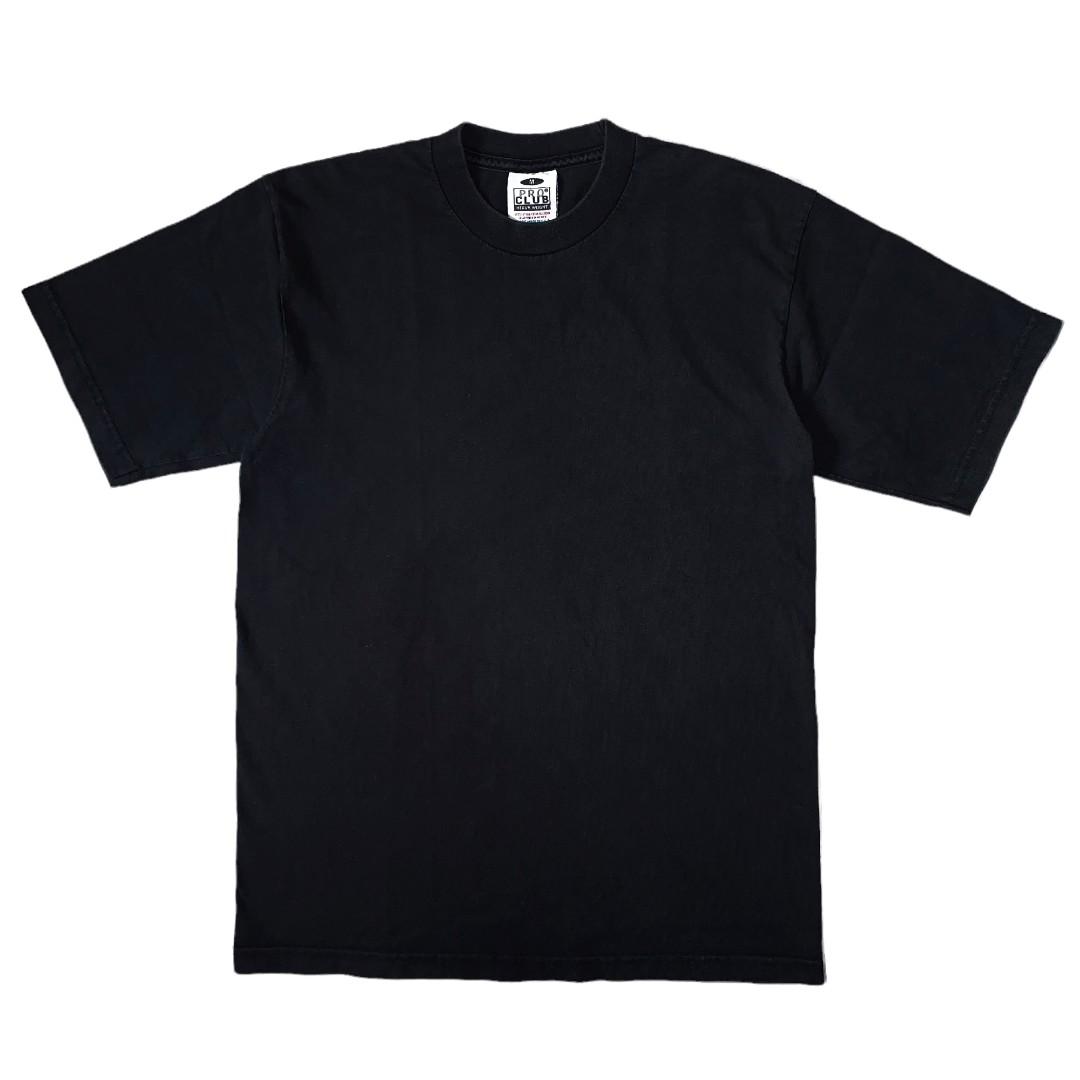 Vintage Pro Club Black Blank tee, Men's Fashion, Tops & Sets, Tshirts ...