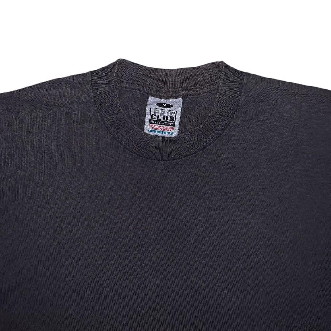 Vintage Pro Club Heavy Weight Gray Blank T-Shirt Men's Size Large Tee