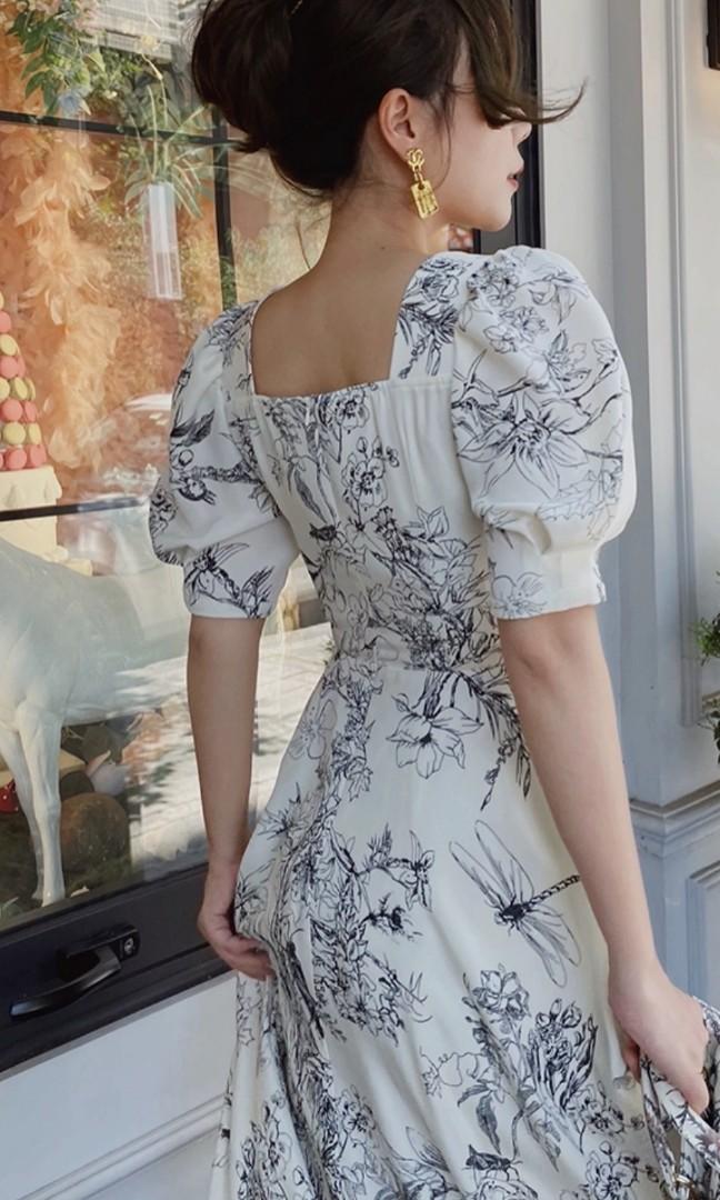 White vintage hotsell swing dress