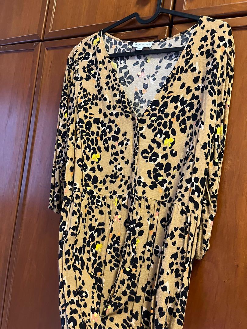 Warehouse animal sales print maxi dress